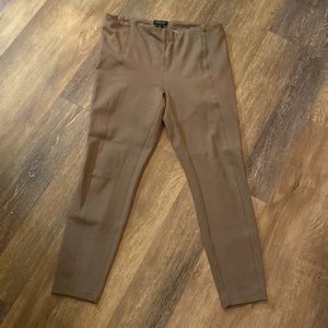 Rachel Zoe taupe stretch leggings.